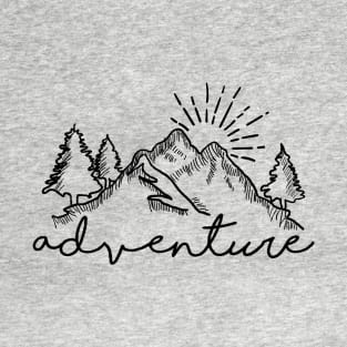 Adventure mountain Outdoor Men Women Gift T-Shirt